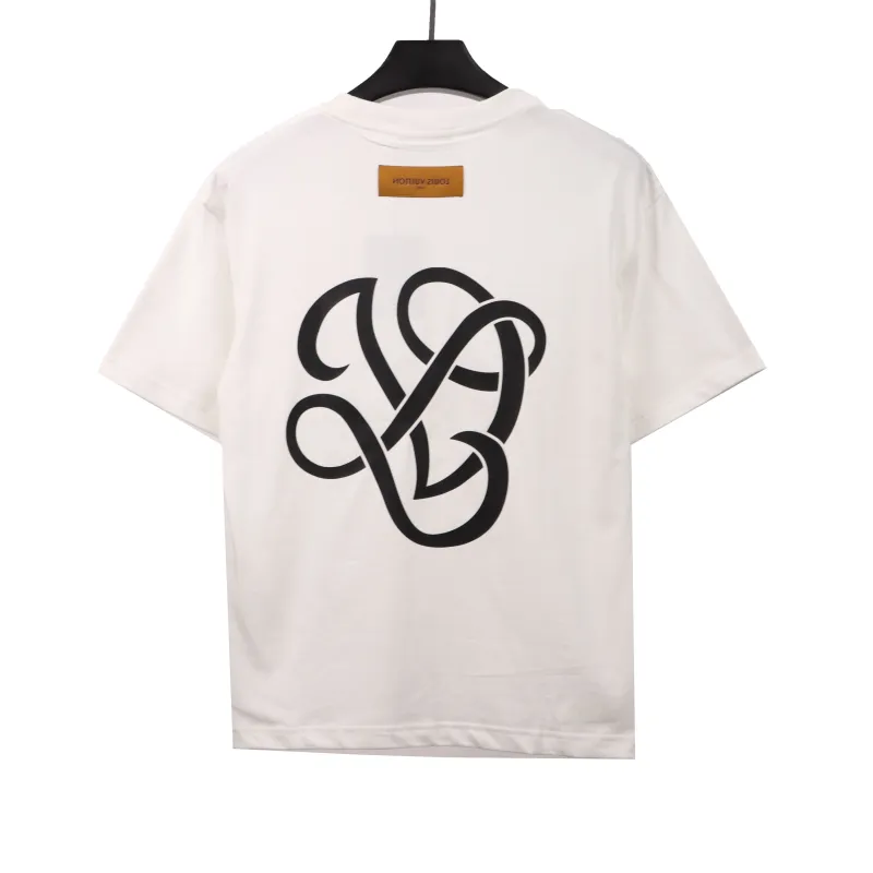  Louis Vuitton Flower embroidered T-Shirts