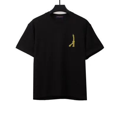  Louis Vuitton flower letter embroidered T-Shirts 1 01
