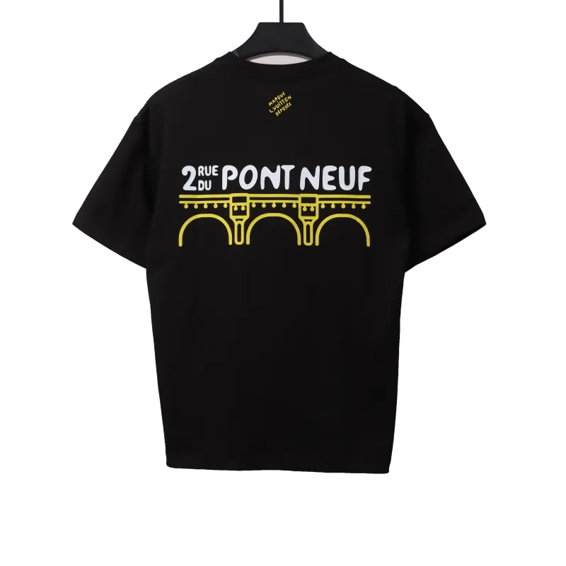  Louis Vuitton flower letter embroidered T-Shirts 1
