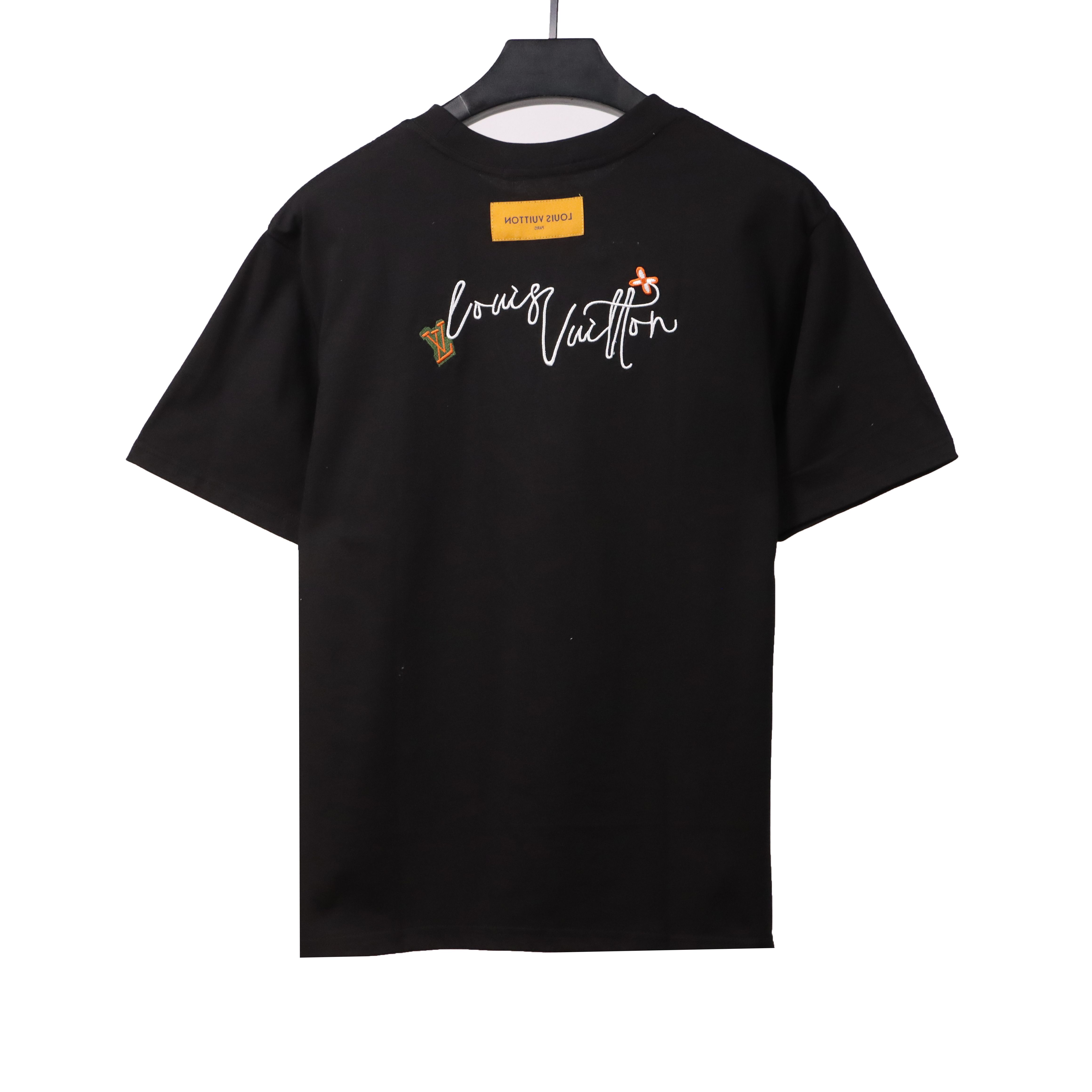Louis Vuitton flower letter embroidered T-Shirts 2
