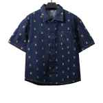 Louis Vuitton full print logo denim T-Shirts