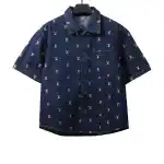 Louis Vuitton full print logo denim T-Shirts