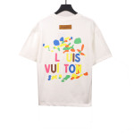 Louis Vuitton graffiti color letter T-Shirts white