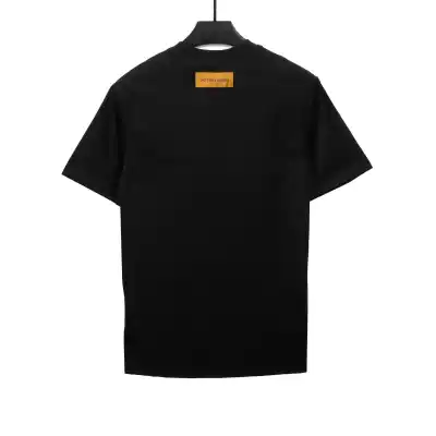 Louis Vuitton green square jacquard T-Shirts black 02