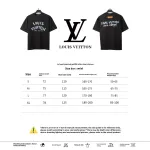 Louis Vuitton hand-painted graffiti letter T-Shirts black