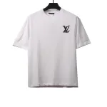  Louis Vuitton hand-painted large letter LOGO T-Shirts white