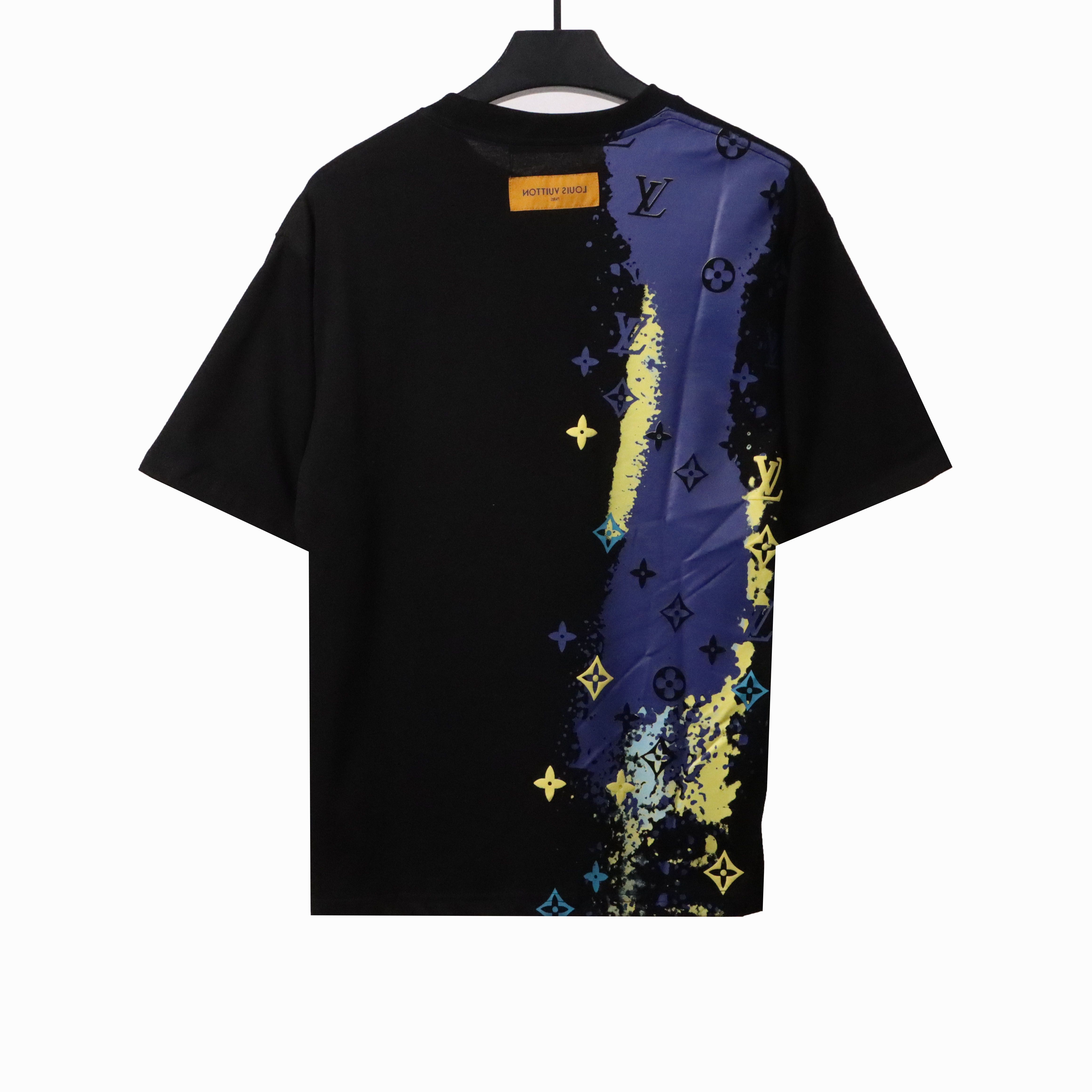 Louis Vuitton ink print T-Shirts black
