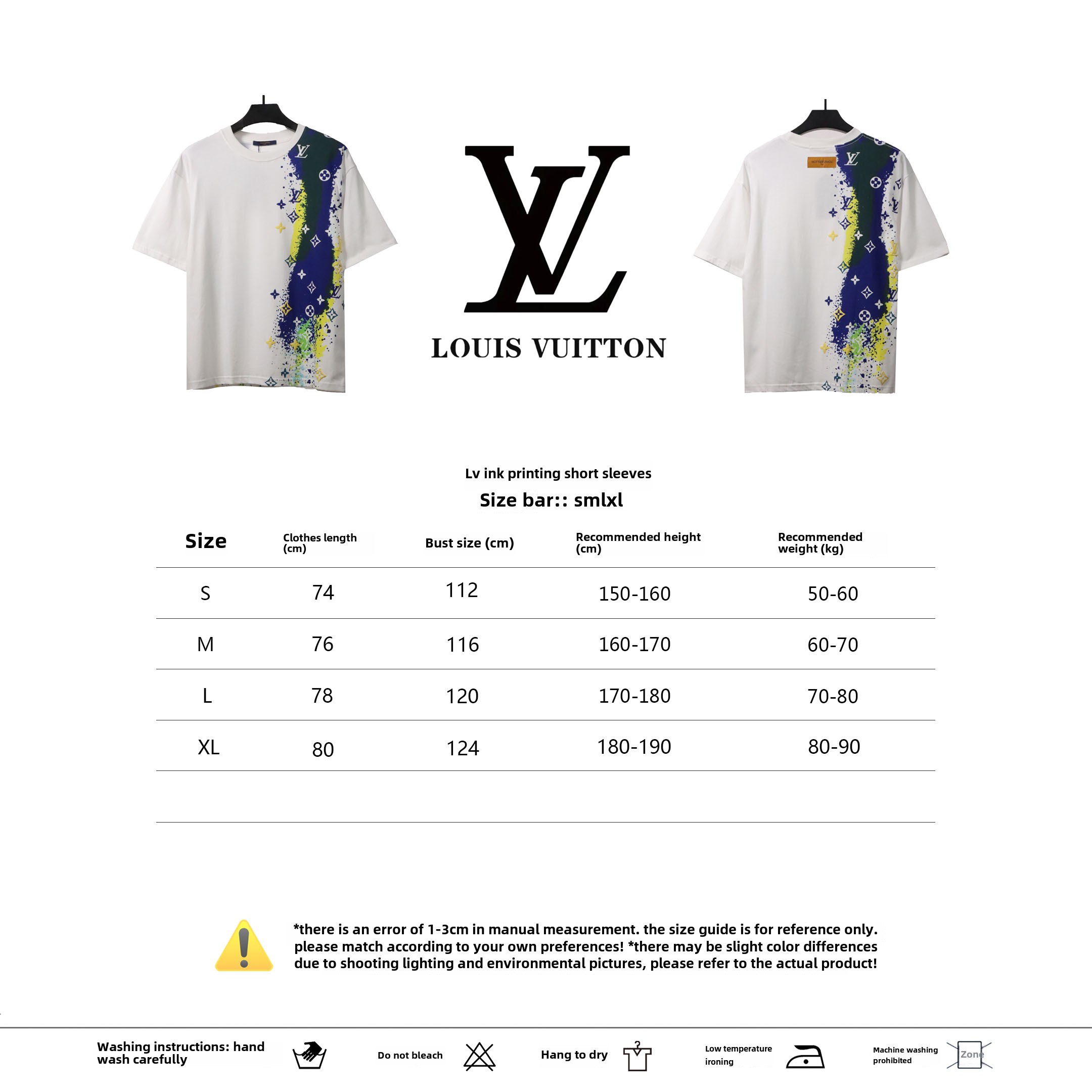 Louis Vuitton ink print T-Shirts white