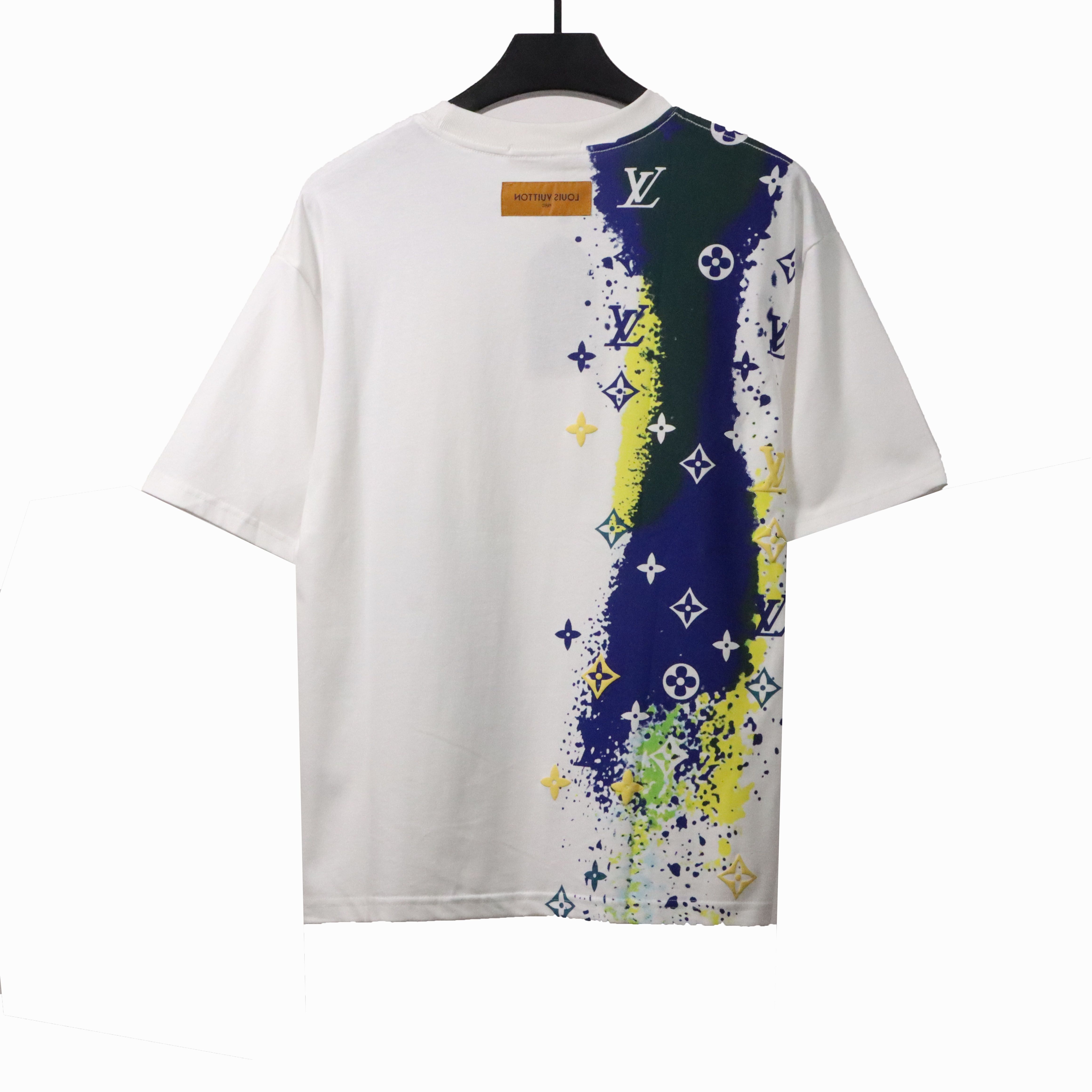 Louis Vuitton ink print T-Shirts white