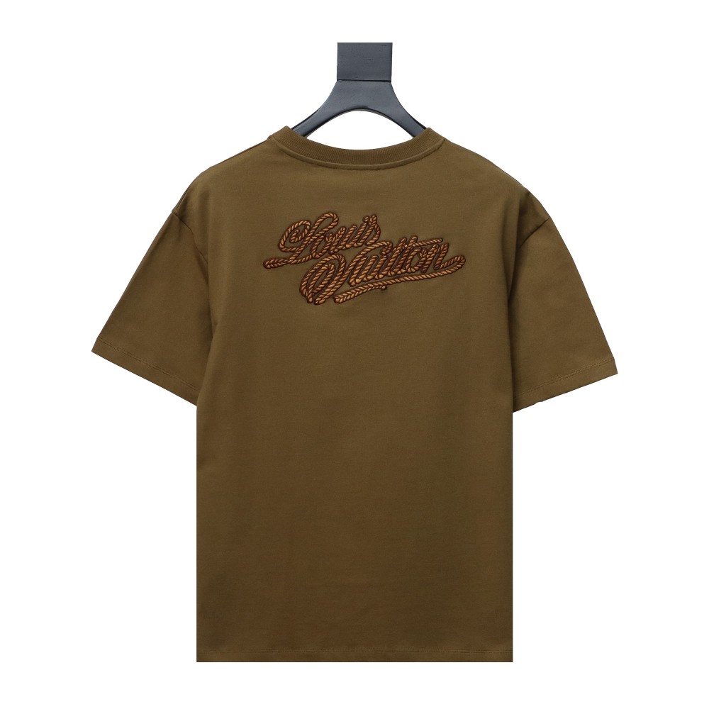  Louis Vuitton iron tower print T-Shirts black