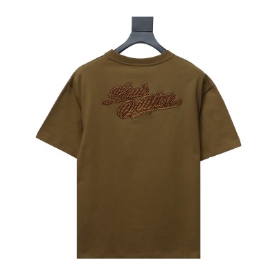  Louis Vuitton iron tower print T-Shirts black 02