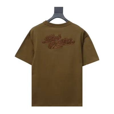  Louis Vuitton iron tower print T-Shirts black 02