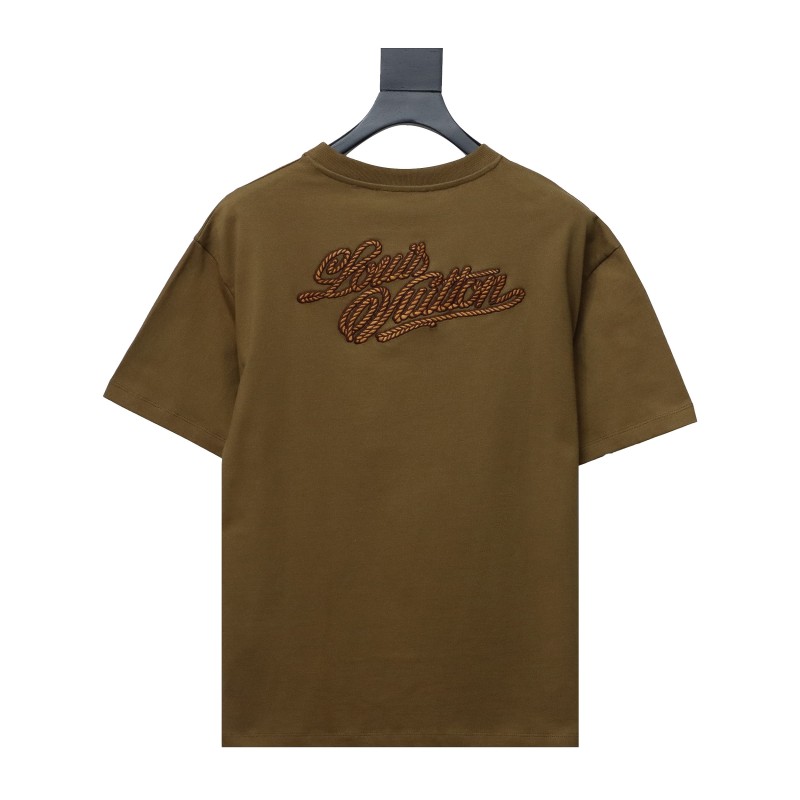  Louis Vuitton iron tower print T-Shirts black