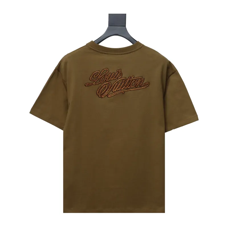  Louis Vuitton iron tower print T-Shirts black