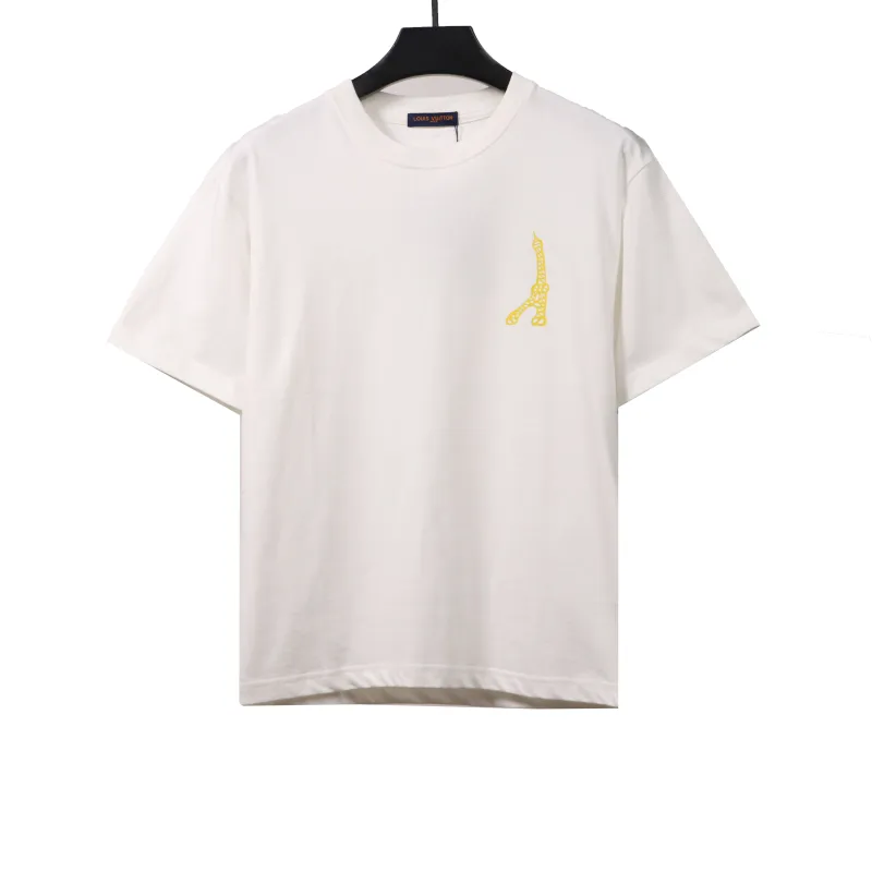  Louis Vuitton iron tower print T-Shirts white