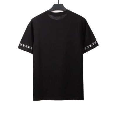Louis Vuitton jacquard logo letter T-Shirts black 02