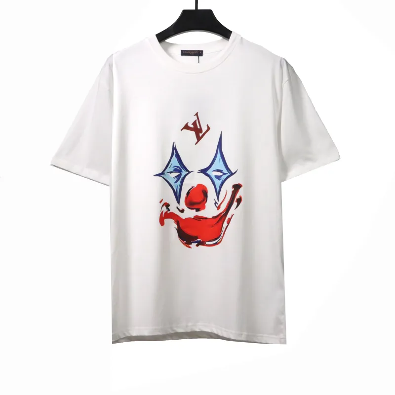Louis Vuitton Joker smiley face logo print T-Shirts white