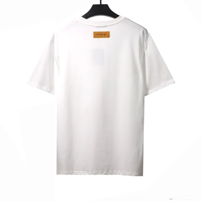 Louis Vuitton Joker smiley face logo print T-Shirts white 02