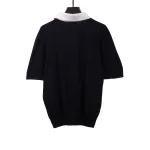 Louis Vuitton knitted color matching signature Polo T-Shirts