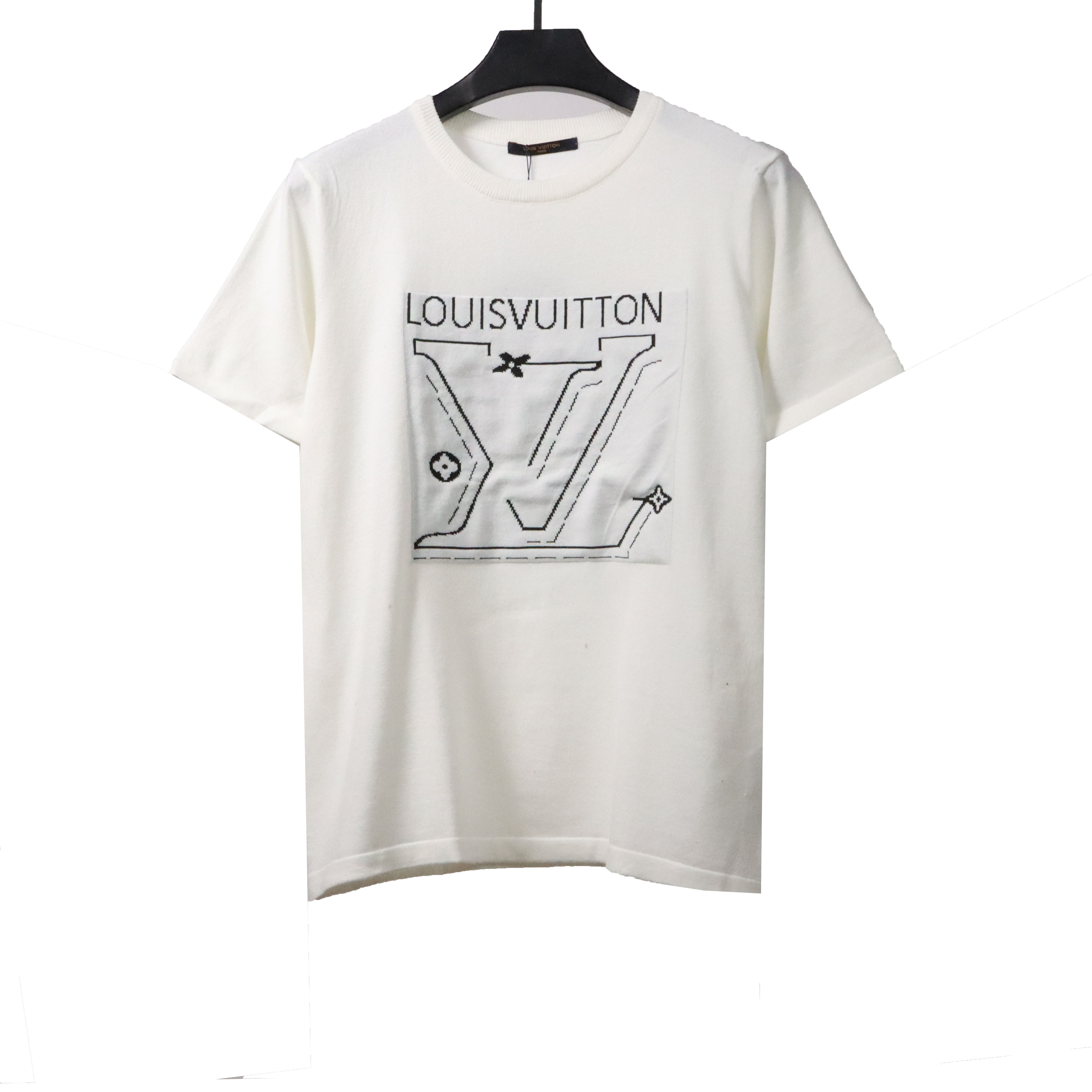 Louis Vuitton knitted letter round neck T-Shirts