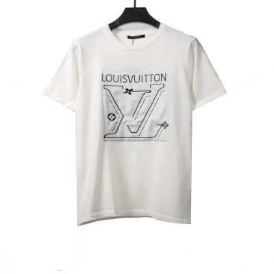 Louis Vuitton knitted letter round neck T-Shirts 01