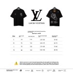  Louis Vuitton limited hand-painted shoe print T-Shirts black