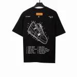  Louis Vuitton limited hand-painted shoe print T-Shirts black