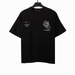  Louis Vuitton limited hand-painted shoe print T-Shirts black