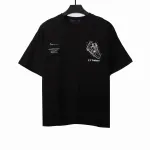 Louis Vuitton limited hand-painted shoe print T-Shirts black