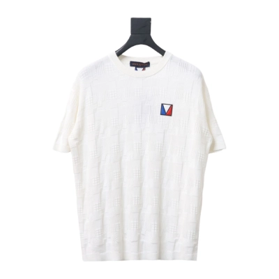 LOUIS VUITTON linen and cotton cloud T-Shirts T-shirt 01