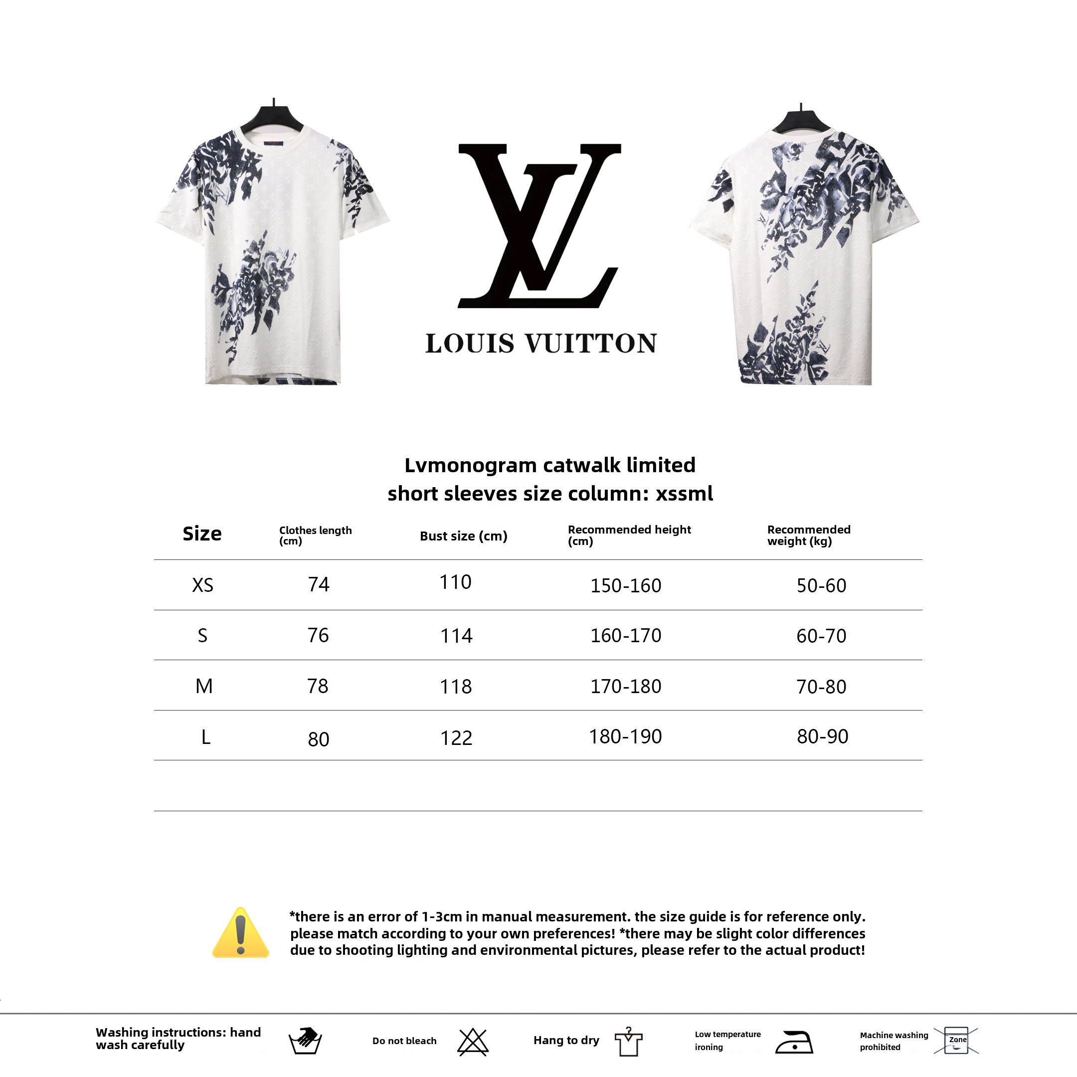 Louis Vuitton Monogram catwalk limited T-Shirts