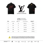  Louis Vuitton monogram hand-painted gradient T-Shirts black