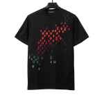  Louis Vuitton monogram hand-painted gradient T-Shirts black