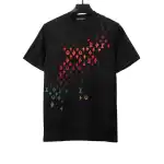  Louis Vuitton monogram hand-painted gradient T-Shirts black