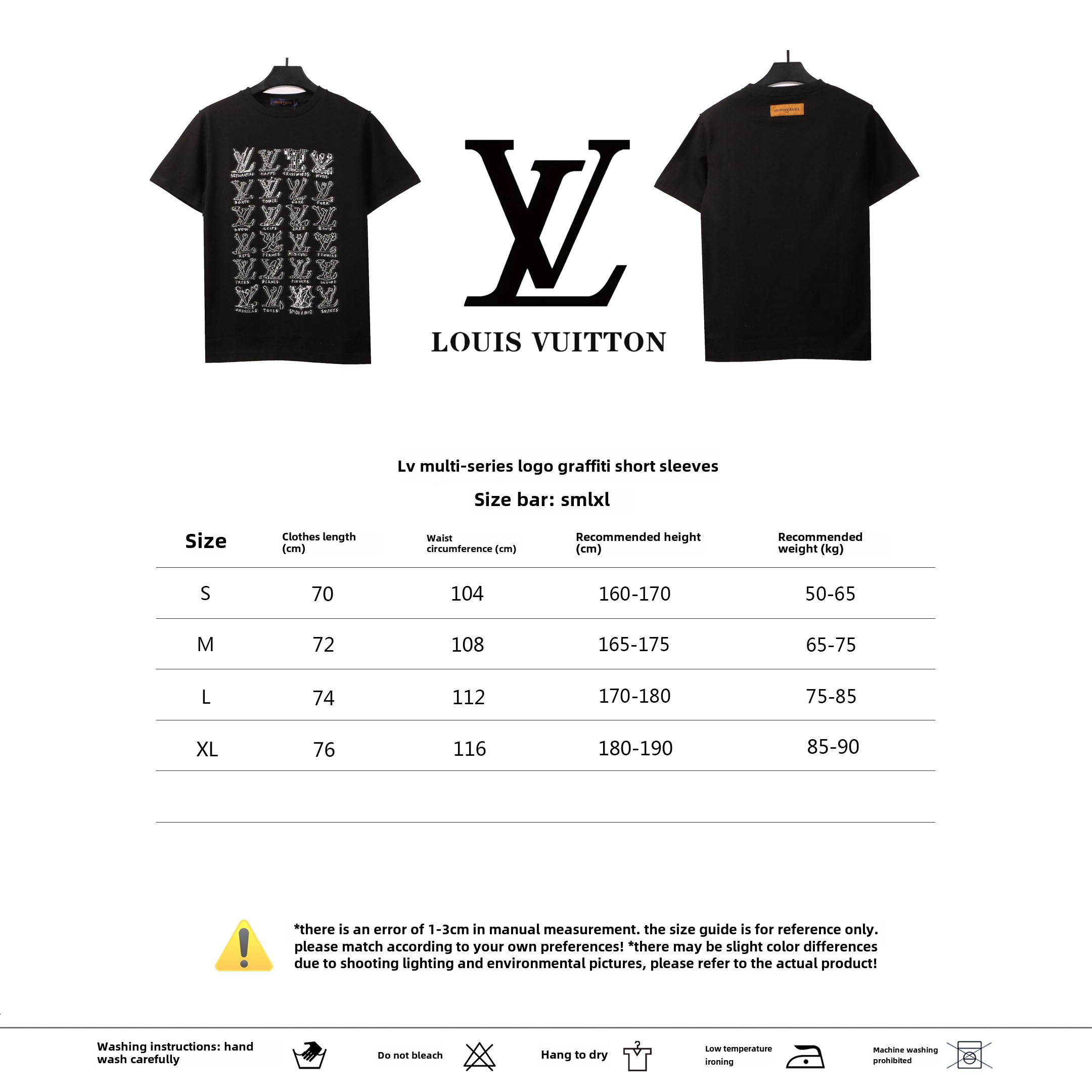 Louis Vuitton multi-series LOGO graffiti T-Shirts
