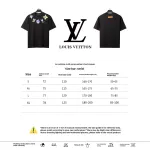  Louis Vuitton neckline multi-series pattern T-Shirts black