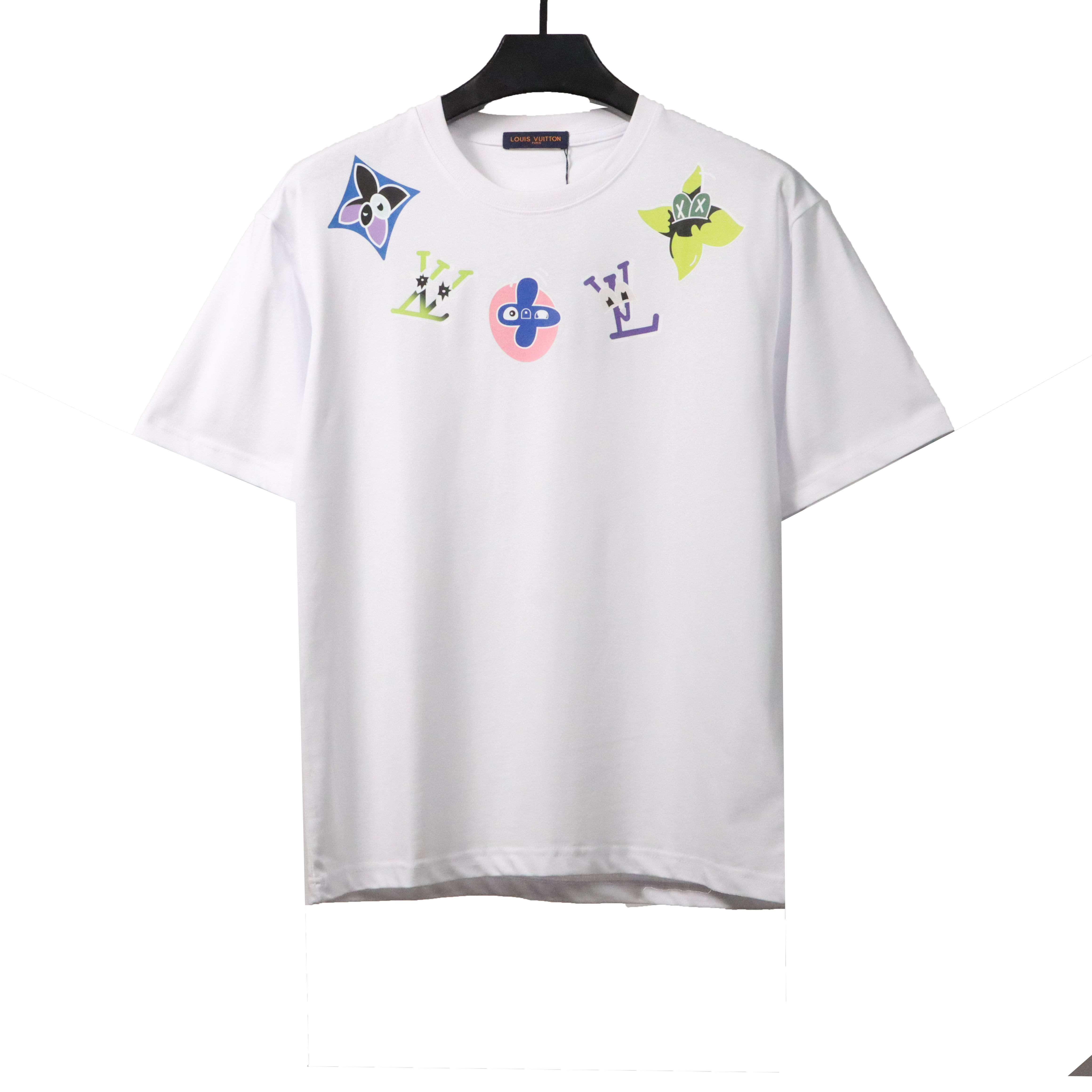 Louis Vuitton neckline multi-series pattern T-Shirts white
