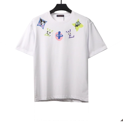 Louis Vuitton neckline multi-series pattern T-Shirts white 01
