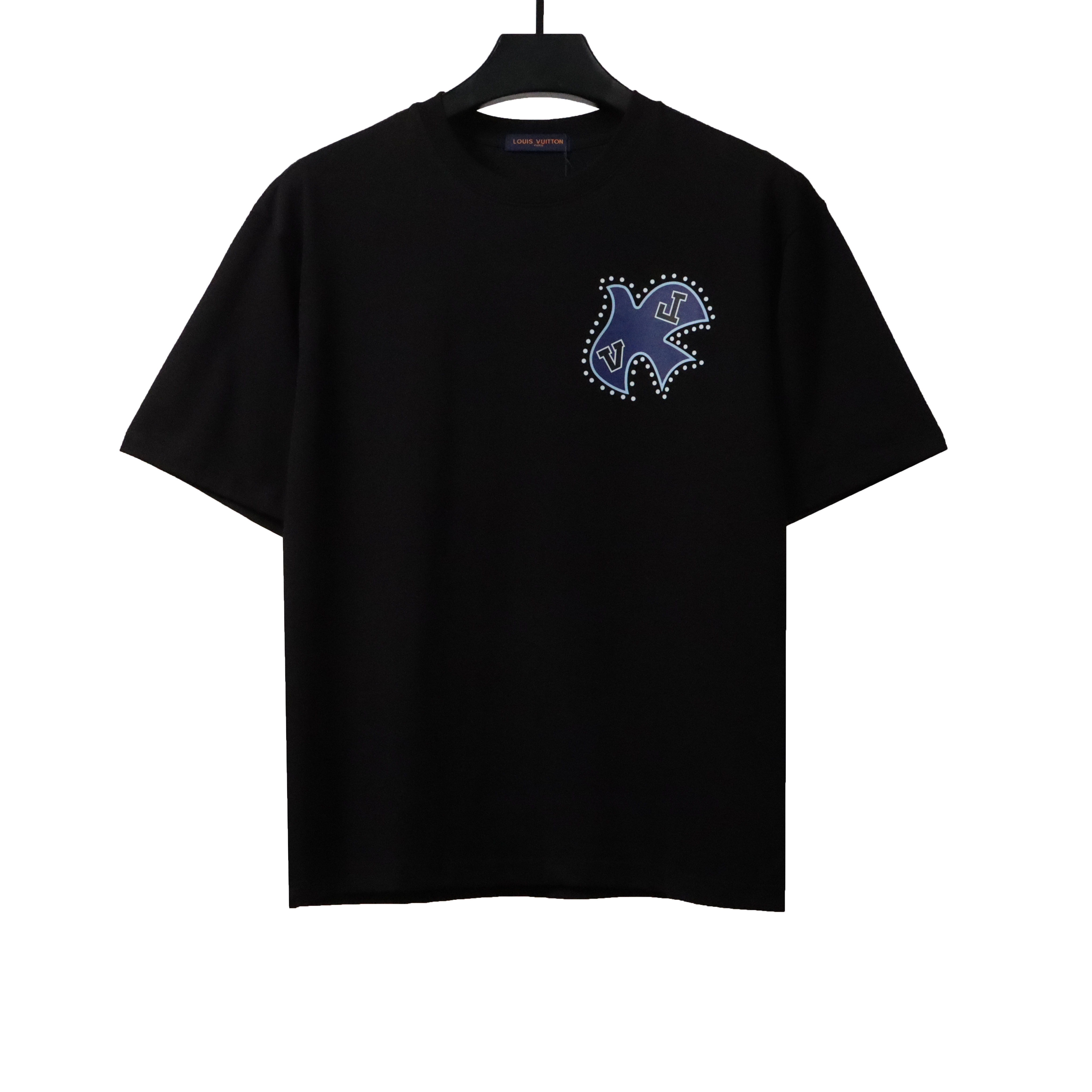 Louis Vuitton peace dove patch T-Shirts black