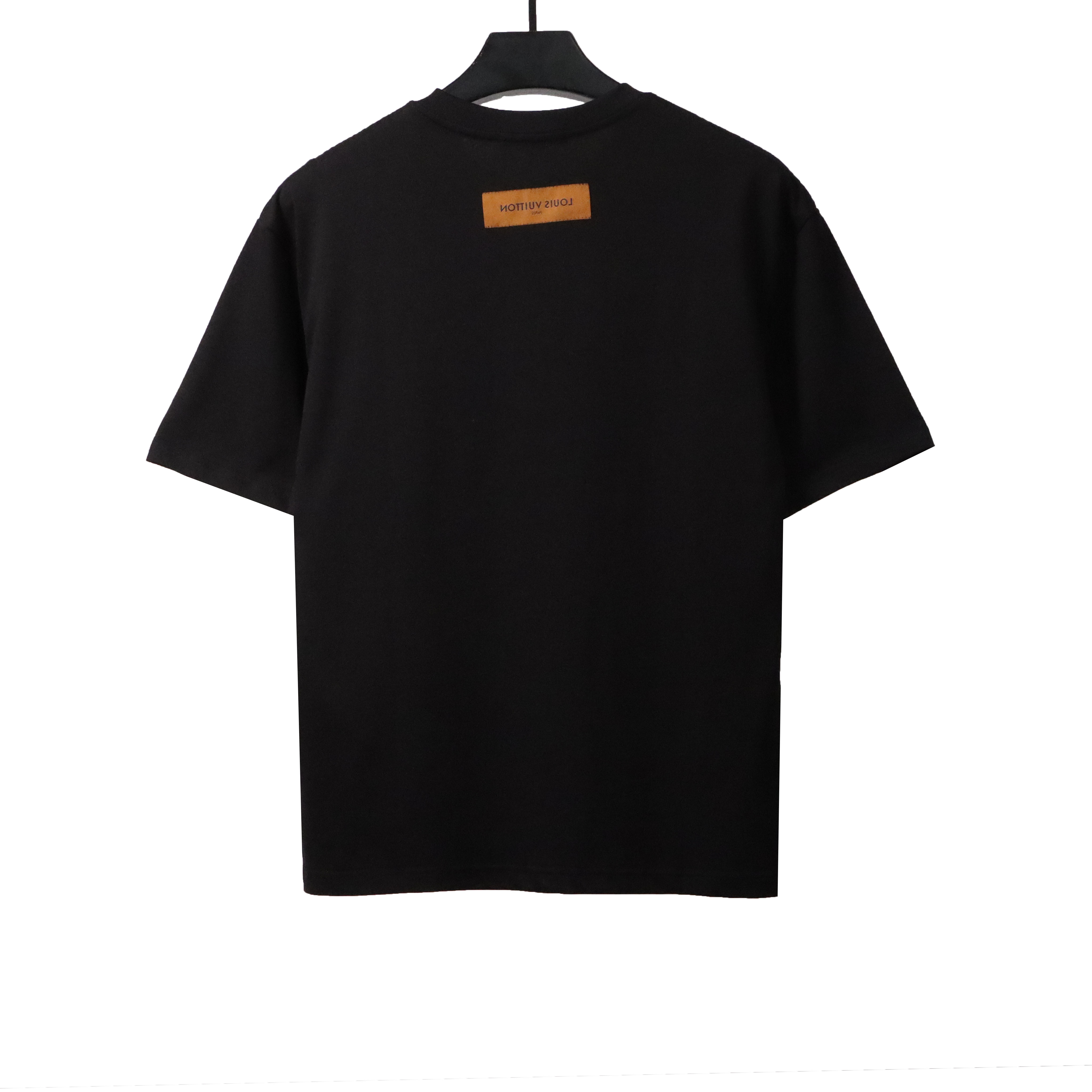 Louis Vuitton peace dove patch T-Shirts black