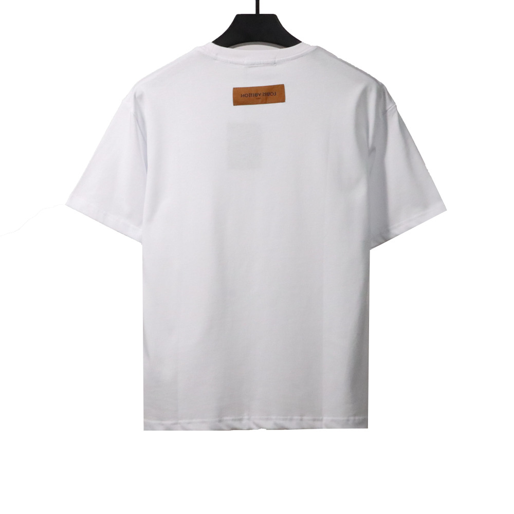  Louis Vuitton peace dove patch T-Shirts white