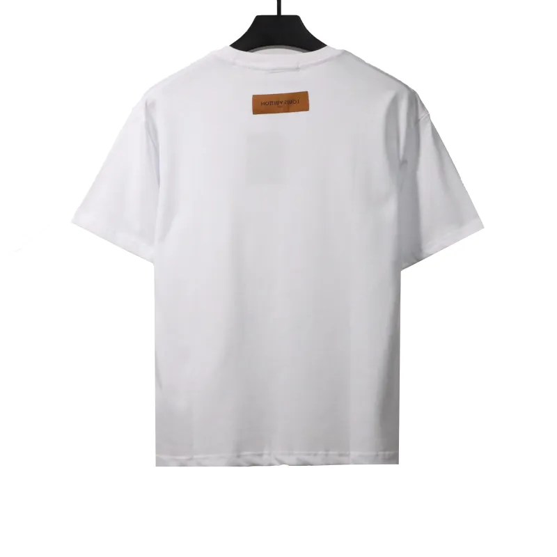 Louis Vuitton peace dove patch T-Shirts white