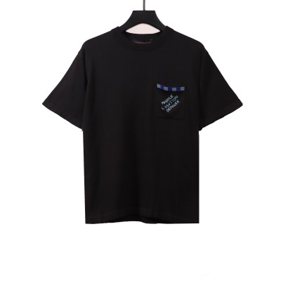  Louis Vuitton pocket beaded knitted T-Shirts 01