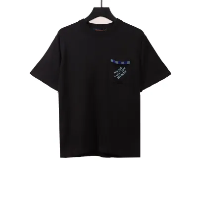  Louis Vuitton pocket beaded knitted T-Shirts 01