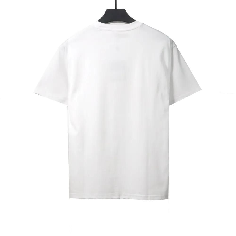 Louis Vuitton rainbow letter print T-Shirts white