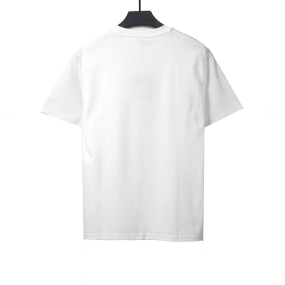 Louis Vuitton rainbow letter print T-Shirts white 02