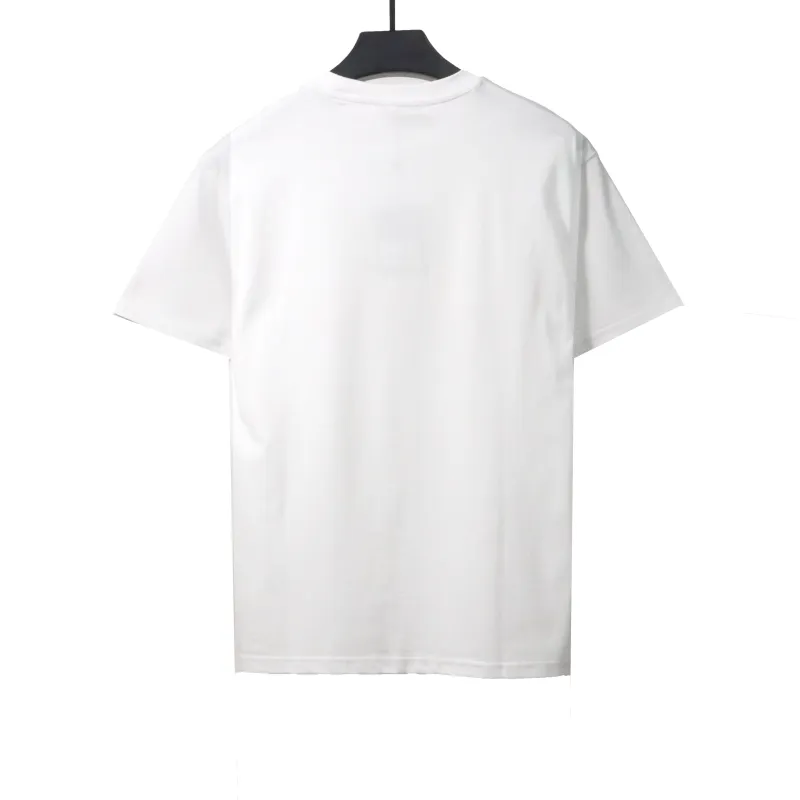Louis Vuitton rainbow letter print T-Shirts white