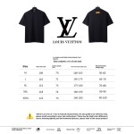  Louis Vuitton simple small logo embroidered T-Shirts blue