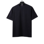  Louis Vuitton simple small logo embroidered T-Shirts blue