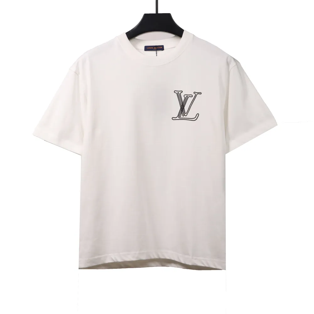 Louis Vuitton sketch painting logo T-Shirts white